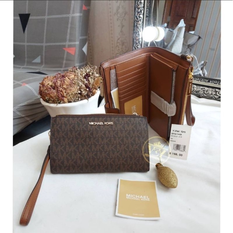 Michael Kors Double Zip Wristlet