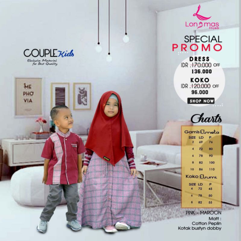 Couple gamis El Meta (Only gamis) & Koko El Rumi