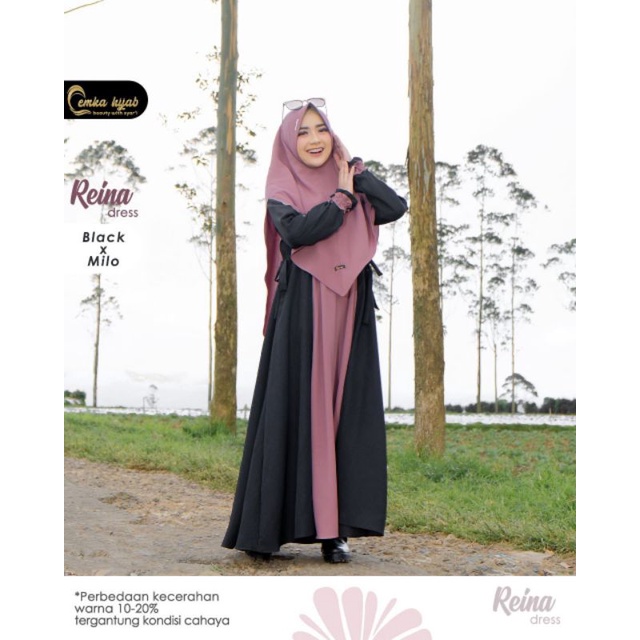 Ready REINA SET By Emka Hijab - Wollycrepe Premium High Quality