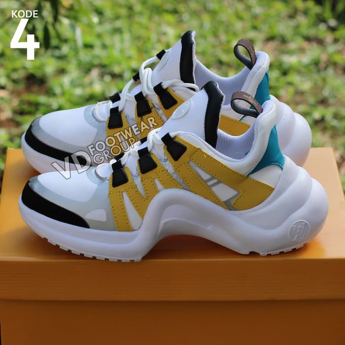 (T) TERLARIS 2019 LOUIS VUITTON LV ARCHLIGHT SEPATU SNEAKERS WANITA CEWEK MURAH