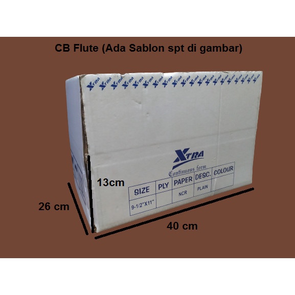 

Kardus/Dus/Box NEW ADA SABLON WKDouble Wall uk.40x26x13cm (spt gambar)