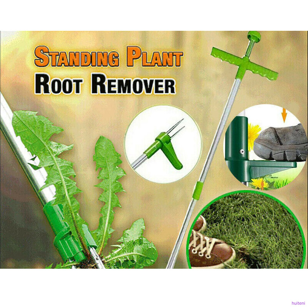 Standing Grass Root Remover Garden Lawn Grass Puller Plant Root Extractor Gardening Tool  huiteni