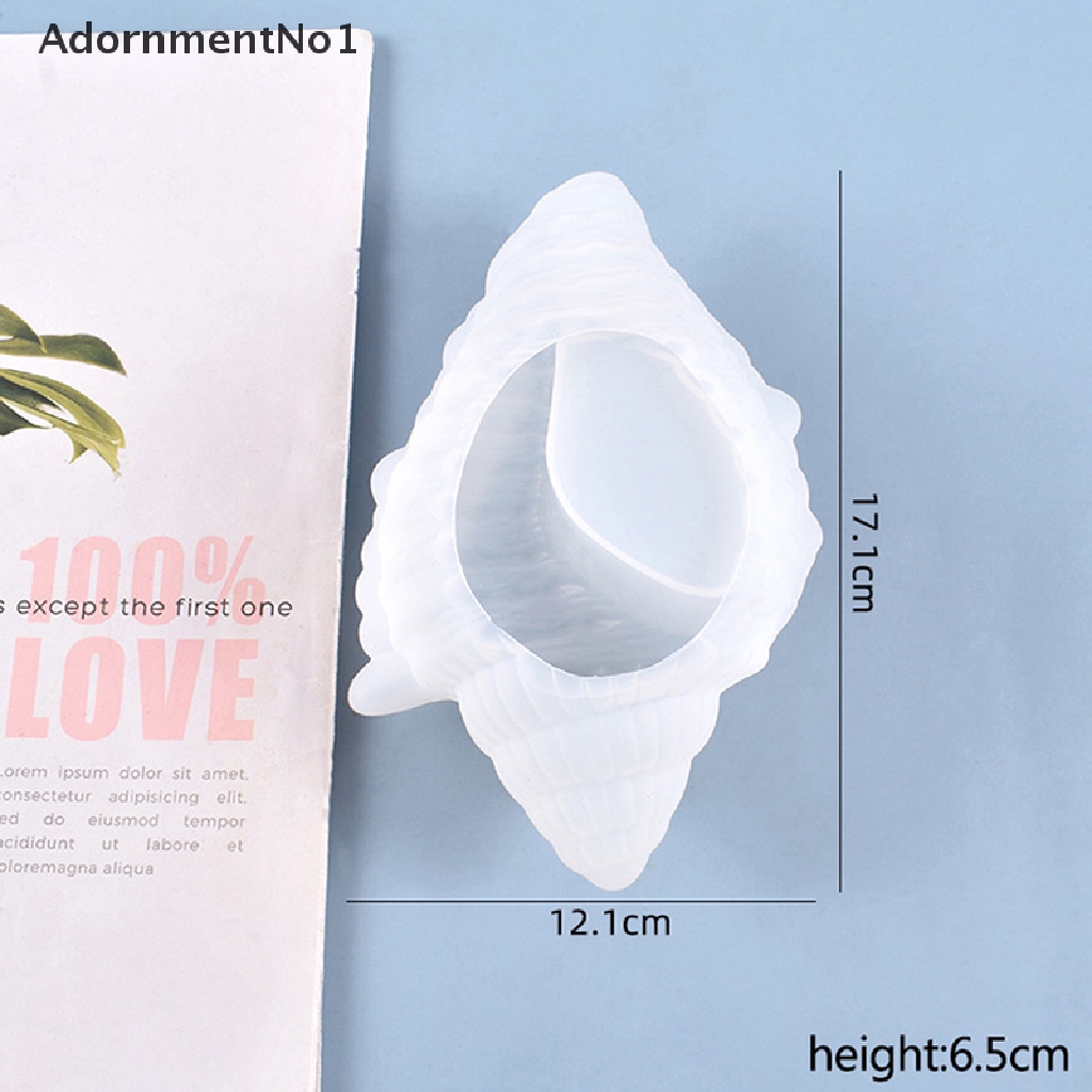 [AdornmentNo1] Shell Shape Concrete Flowerpot Mould Conch Succulent Container Silicone Molds [new]