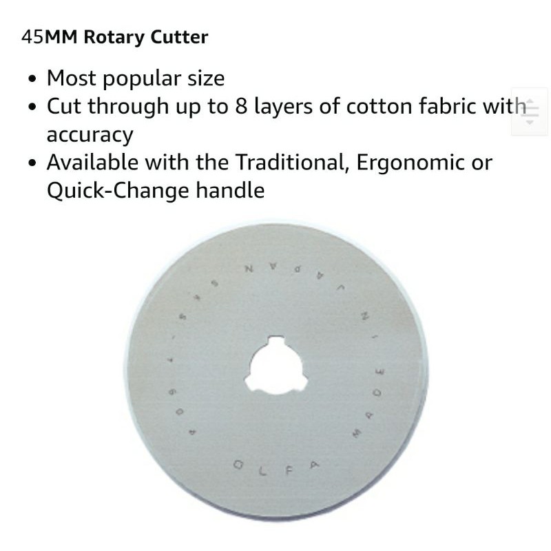 ORI!Made in Taiwan, KW-TRIO 03803 Rotary Cutter 45mm buat cutting mat. BISA AKRILIK!