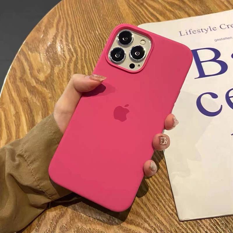 IPHONE Untuk Iphone14 13 Pro Max7 6 6S 8plus Case Mewah Original Silikon Cair Soft Cover Untuk Iphone11 12 Pro X XR XS Max Casing Ponsel Tahan Guncangan