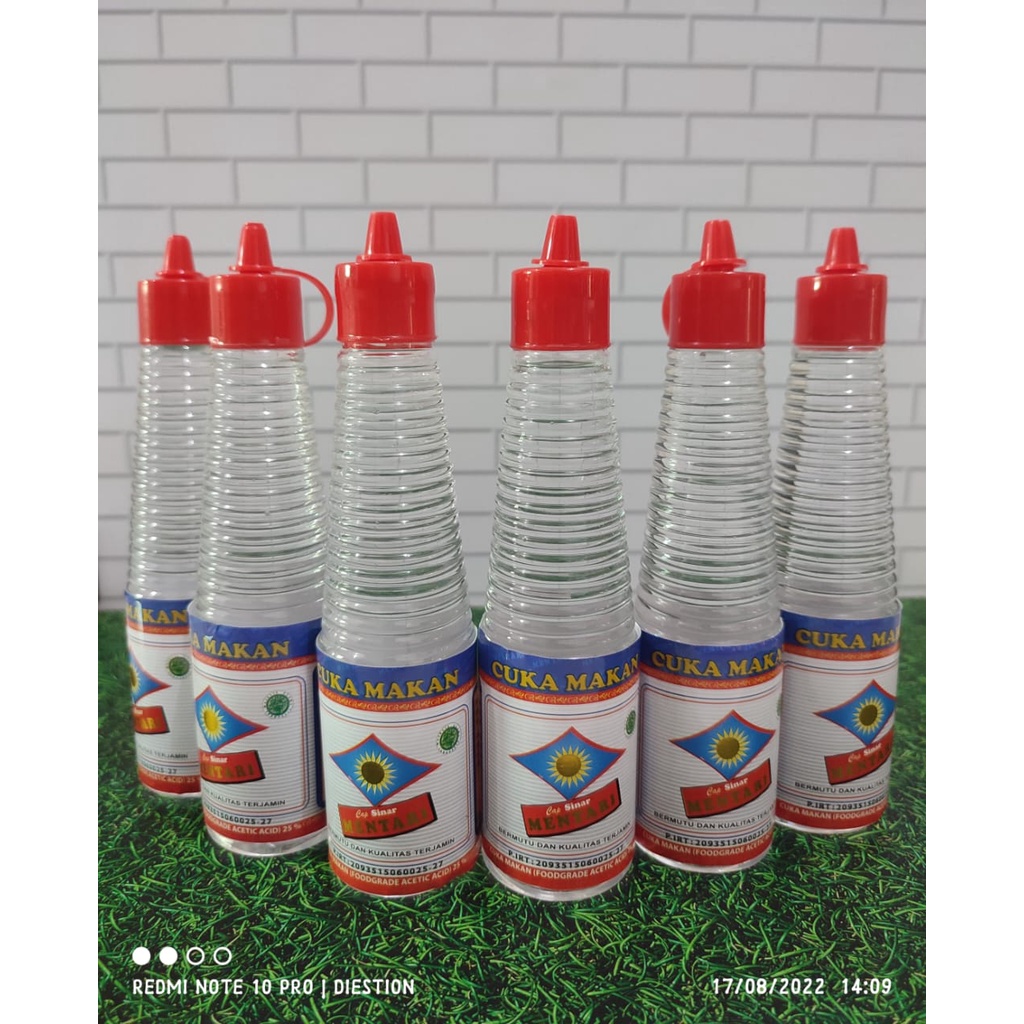 Paket Hemat Cuka Makan Cap Sinar Mentari Isi 6 Botol 150mL [Halal]