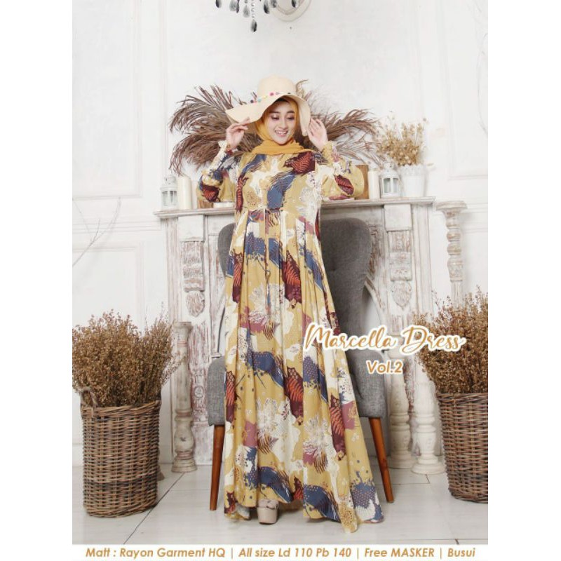 humaira99 gamis syari maxi busui dress Marcella vol 2