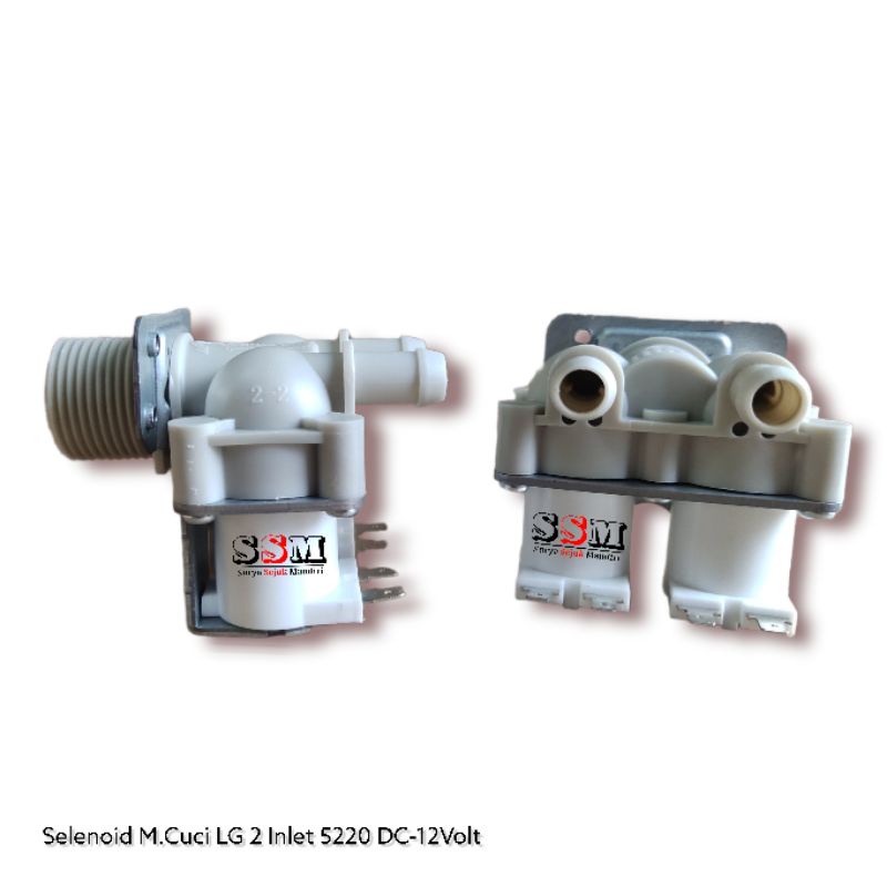 SELENOID MESIN CUCI LG 2 INLET 5220 DC-12VOLT