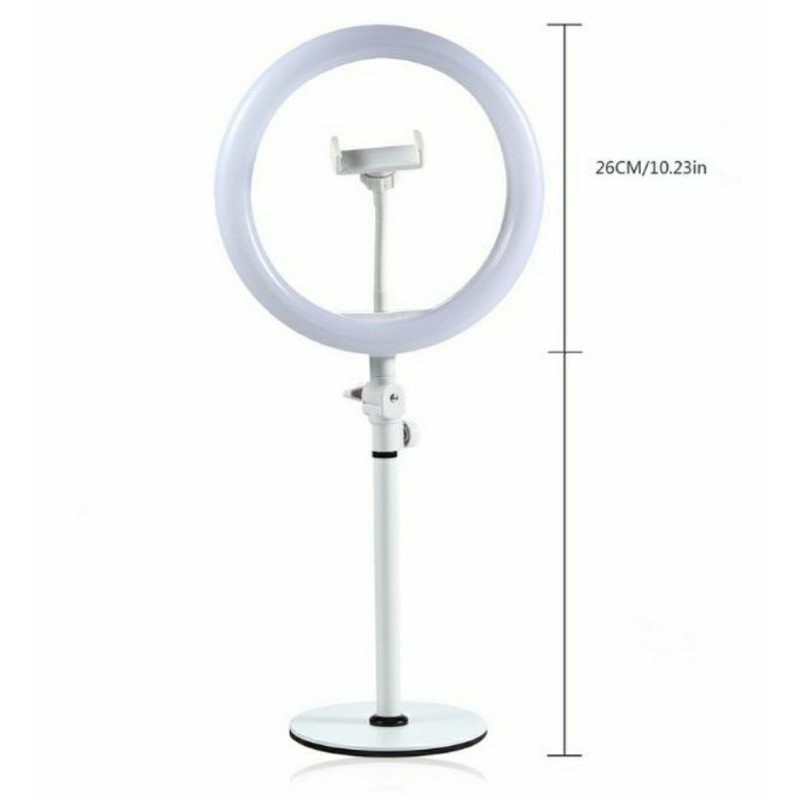 Ring Light Selfie Stand Portable Phone Holder Diameter Ringlight 26 cm