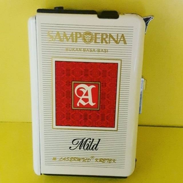 Kotak Rokok Tempat Rokok Sampoerna Mild + Korek api bara