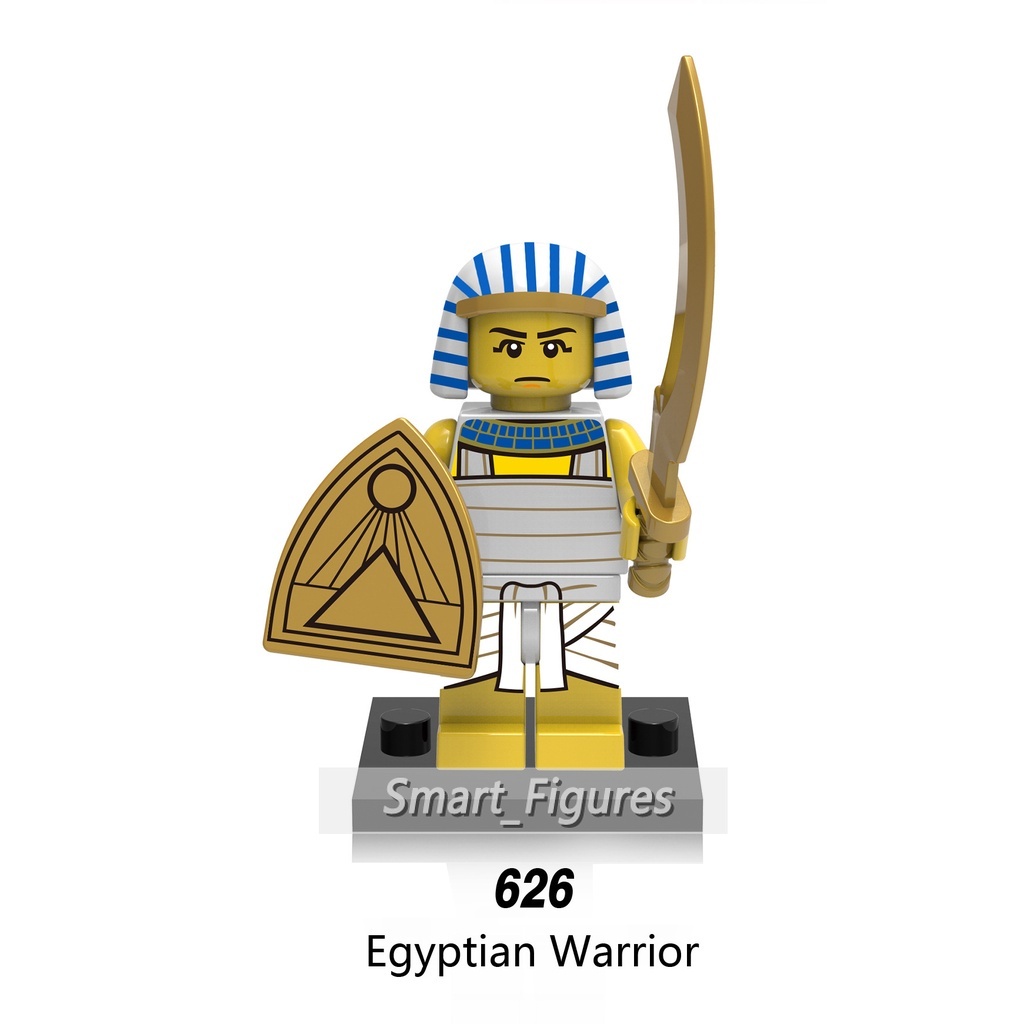 Mainan Action Figure Minifigures Abad Pertengahan Kuno Mesir Roman Warrior Mummy Atlantis Gladiatus