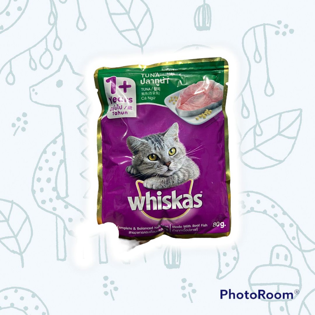 Whiskas Pouch Adult tuna 80gr wetfood