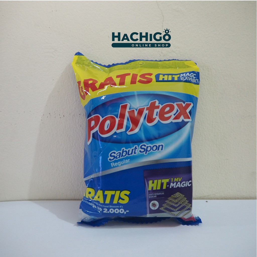 Polytex Sabut Spon Sponge Busa Cuci Piring BONUS HIT Piramid