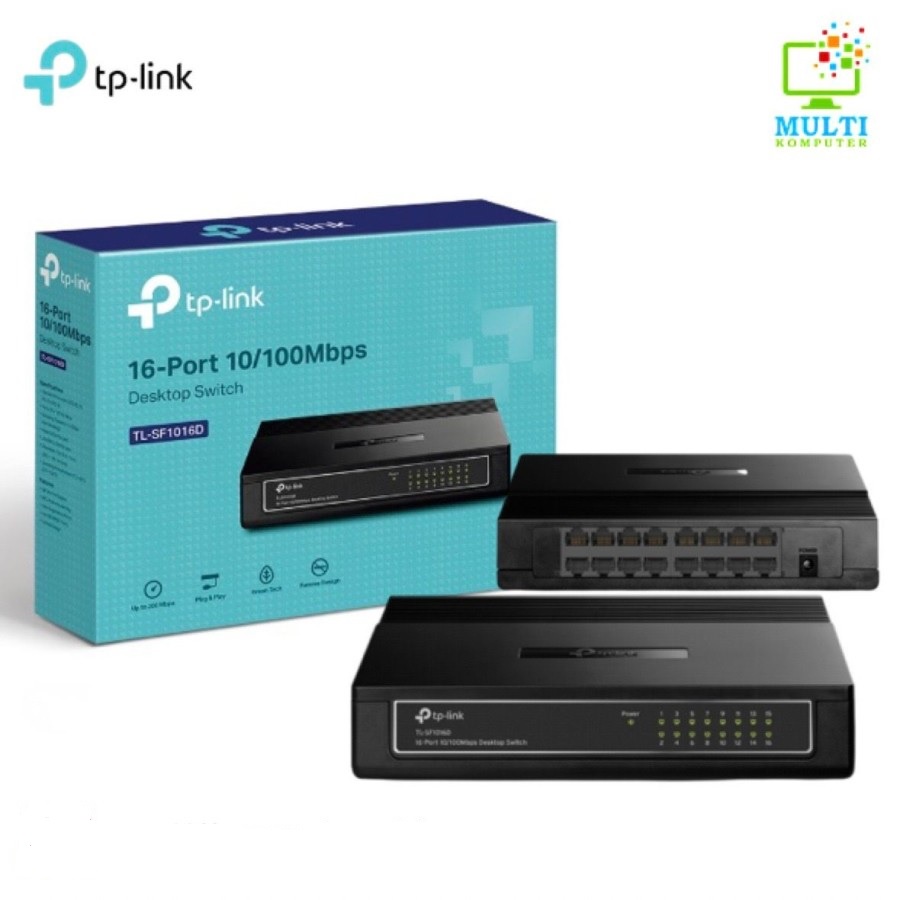 TP-LINK Switch Hub 16 Port TL-SF1016D 10/100Mbps