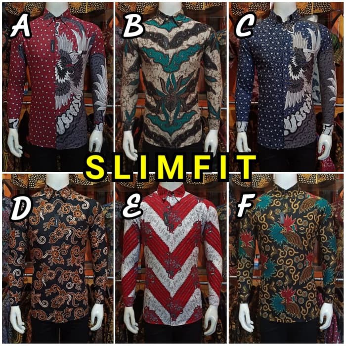 Kemeja Batik Slimfit | Baju batik atasan pria | Batik Mewah elegan