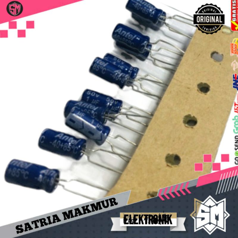 Elco 1uf-50V Elco 1uf - 50v Renceng/Rol