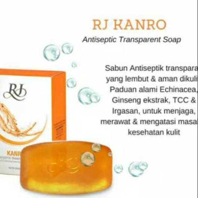 RJ Kanro Antiseptic Transparent Soap