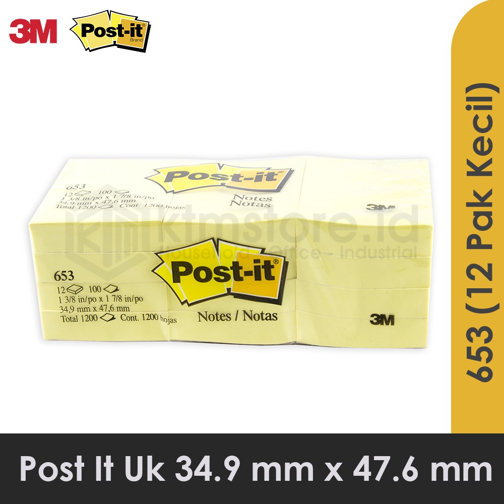 Post It 3M Memo 653 1 pak