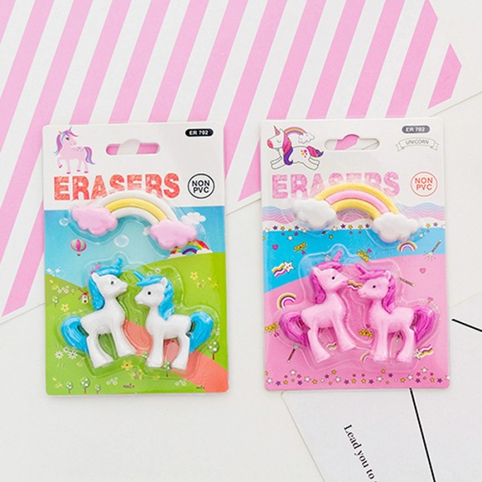 

(Set Isi 3) Penghapus Unik / Lucu Motif Kuda Unicorn dan Pelangi