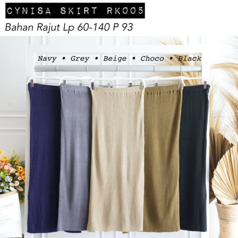 CYNISA SKIRT / ROK SPAN KNIT RAJUT / ROK KONDANGAN / ROK PESTA