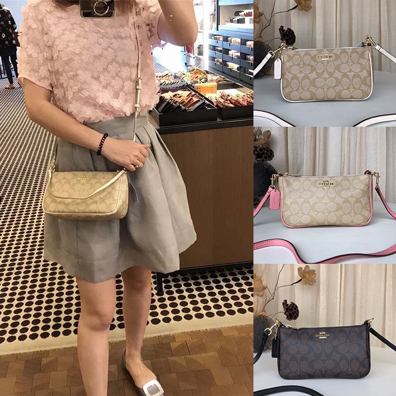 COACH f58321 fashion baru all-match tas wanita impor/tas bahu/tas mahjong/tas tangan