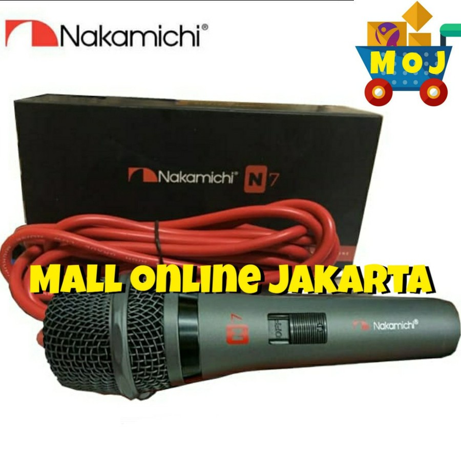 Mic nakamichi n7 kabel microphone handel n 7 handheld vocal original