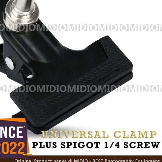 Midio Penjepit Besi Universal Studio Foto dengan Spigot Clamp