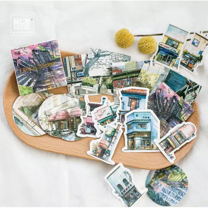 

45 pcs Sticker Life Log untuk Jurnal / Scrpbook / Diary (11)