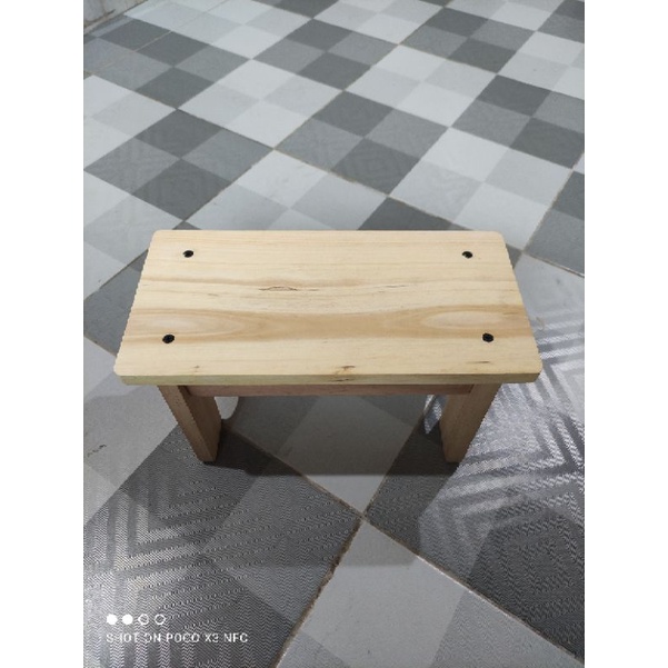 Kursi Jongkok Kayu / Dingklik Kayu / Jengklok / Kursi Jongkok KECIL