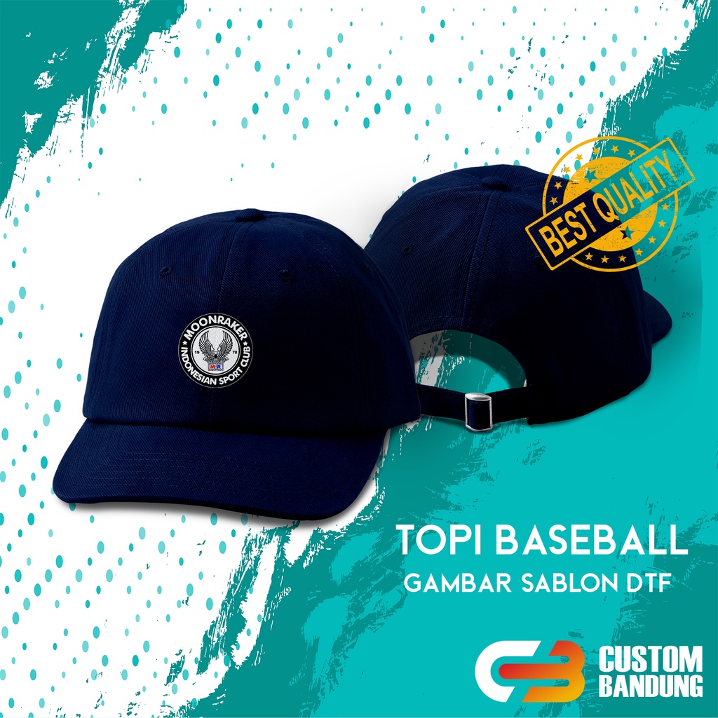 Topi Baseball MOONRAKER 4 Pria Wanita Bisa COD Original High Premium Quality