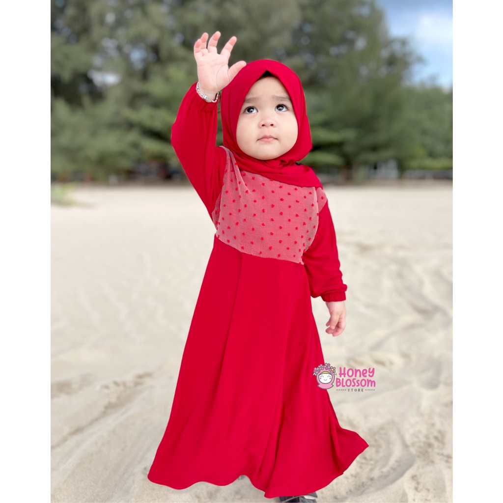 HONEYBLOSSOM gamis bayi perempuan / gamis bayi perempuan 1 tahun alesha series