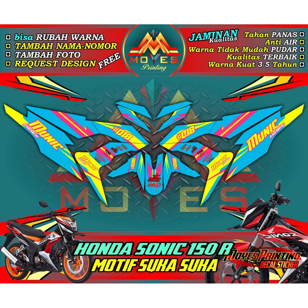 stiker vareasi motor sonic decal stiker motor sonic stiker motor honda sonic full body decal stiker