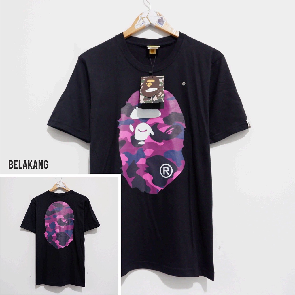 KAOS BAPE | A BATHING APE | BAJU BAPE | T SHIRT BAPE MIRROR 1:1 ORIGINAL - KAOS BAJU BAPE A BATHING 