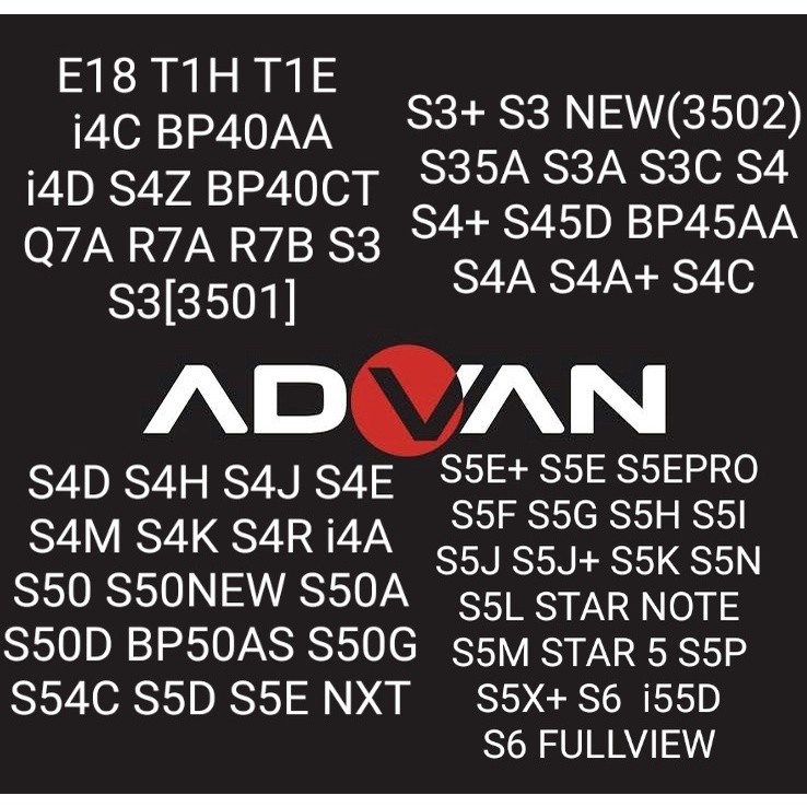 BATTERY DOUBLE POWER ADVAN STAR NOTE / ADVAN S5L 3500MAH