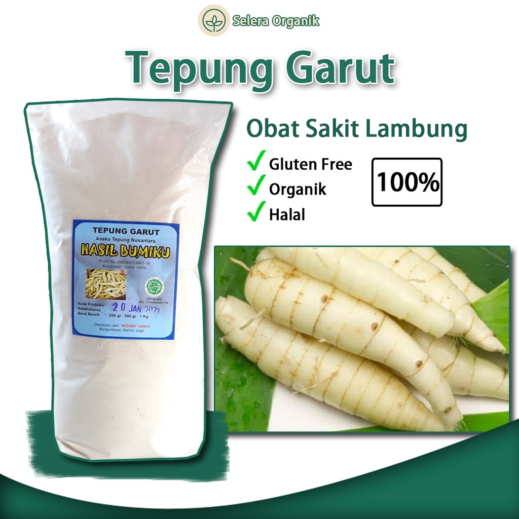 

Tepung Umbi Garut Organik 1kg Gluten Free | Selera Organik Jogja
