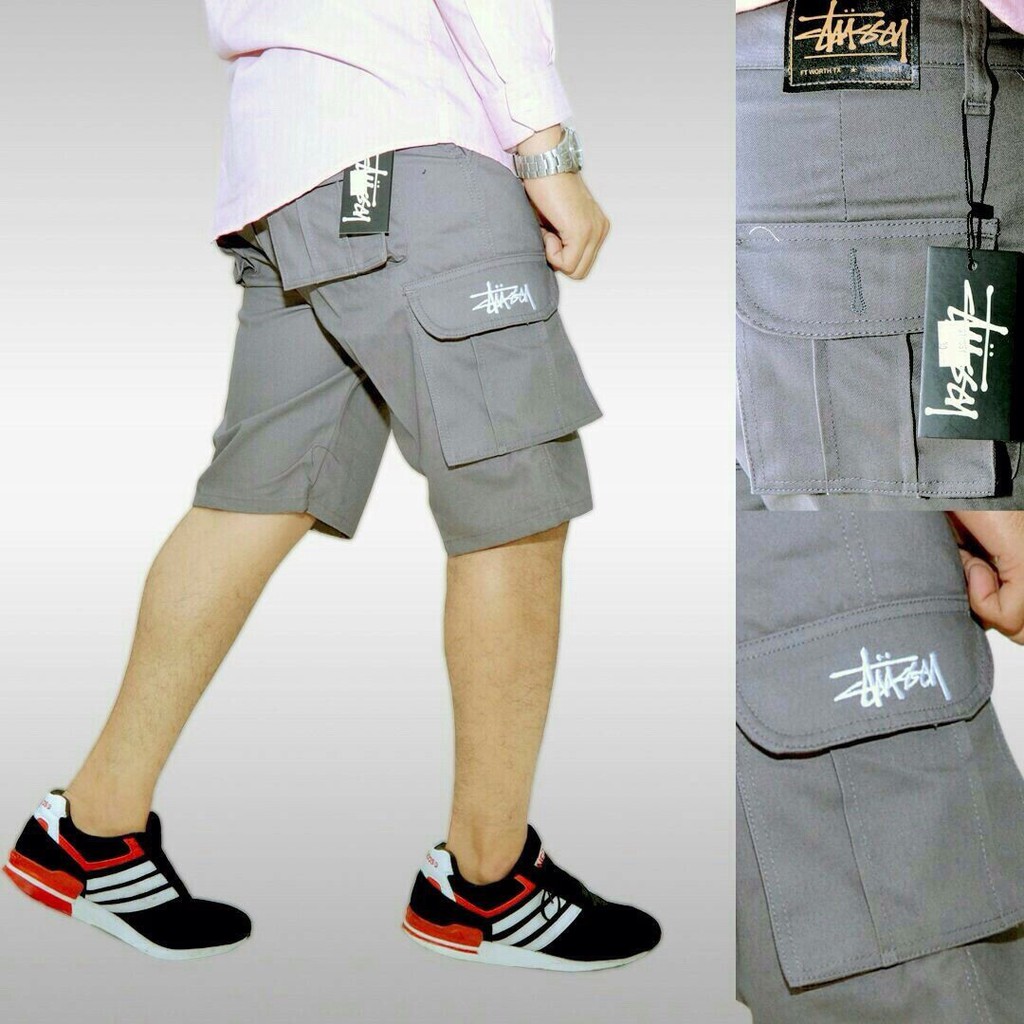 CELANA CARGO PENDEK STUSSY ABU
