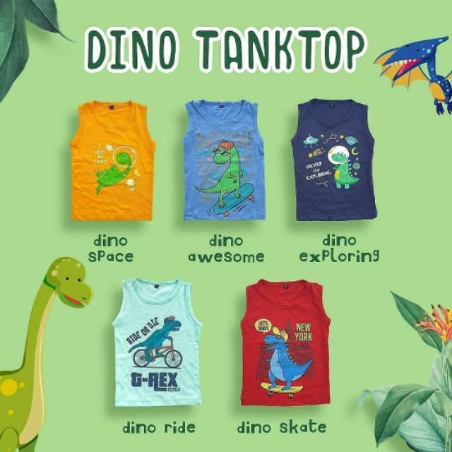 Tanktop Toddler | Kaos Lekbong Anak | Tanktop Anak