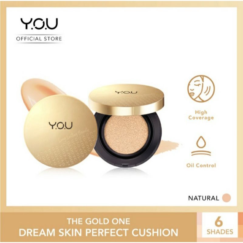 YOU The Gold One Dream Skin Perfect BB Cushion High Coverage / Oil Control