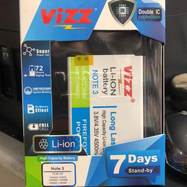 Baterai VIZZ samsung note 3 / baterai double power vizz samsung note 3