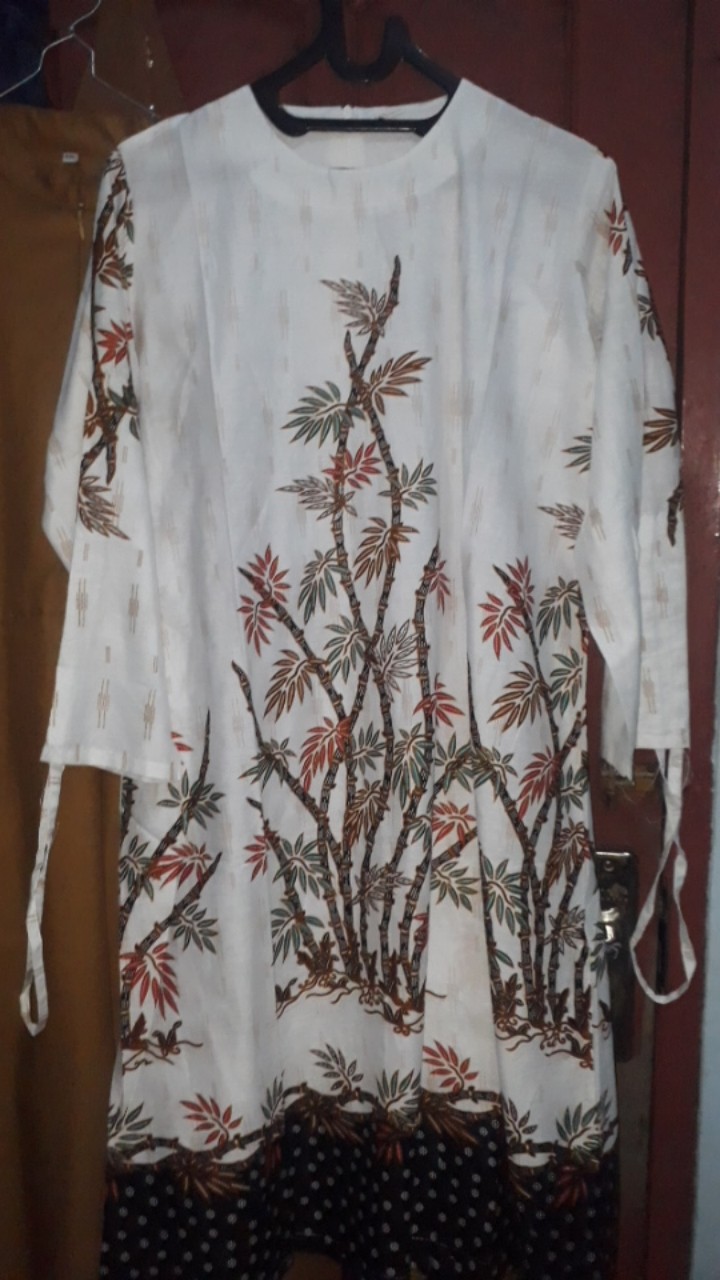 Terlaris Serut Genes Jelita Tunic Navbor Yelbor Whitbor Creambor Tunik Batik Modern Hrb030 Dolbi Dob