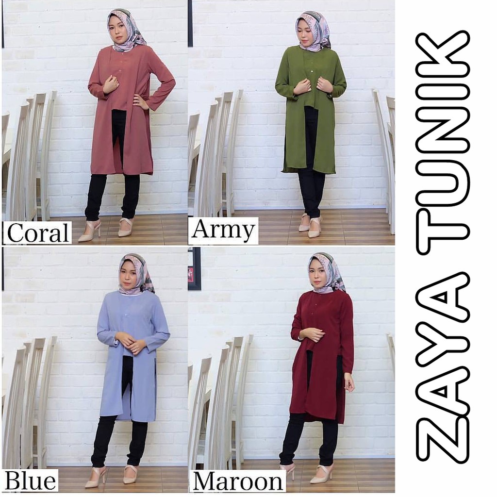 BAJU WANITA MURAH ZAYA TUNIK BAJU WANITA GROSIR TANAH ABANG