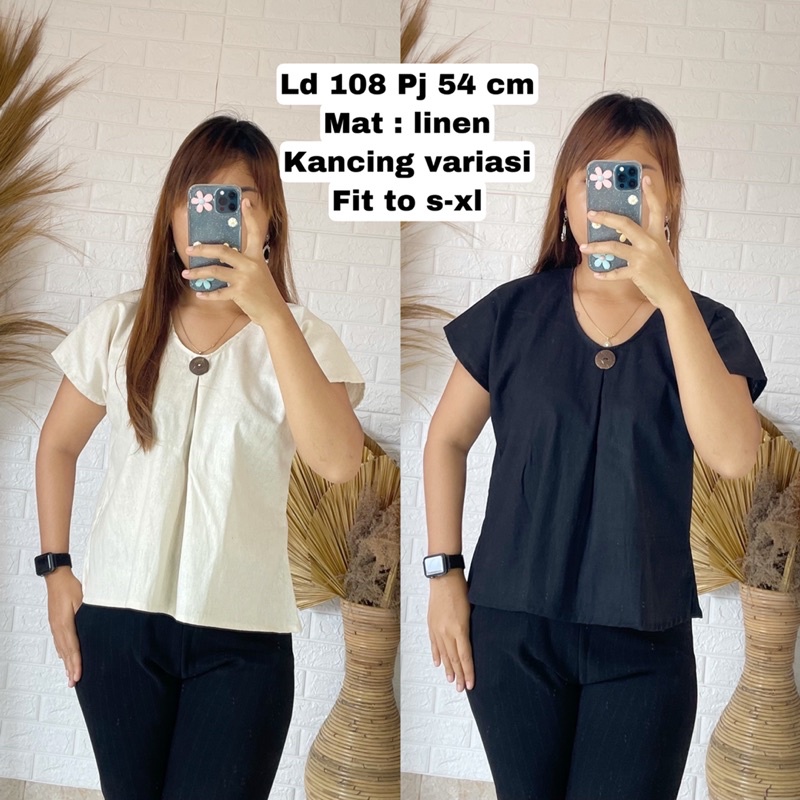 Top Linen | atasan linen | Top Linen