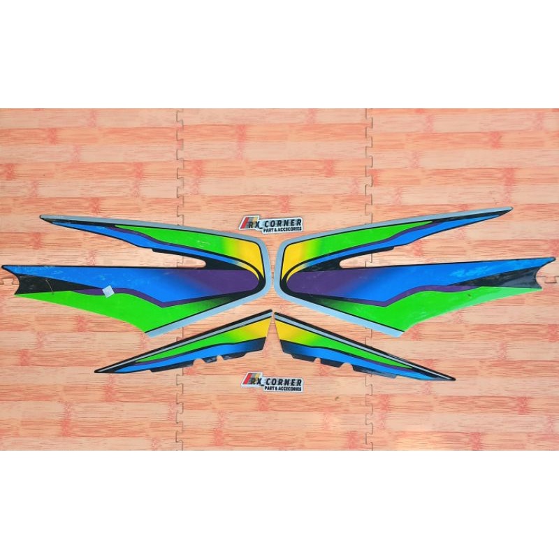 STRIPING RX KING SET STIKER POLET RX KING SET 1999-2000 TANGKI HIJAU DAN TANGKI HITAM