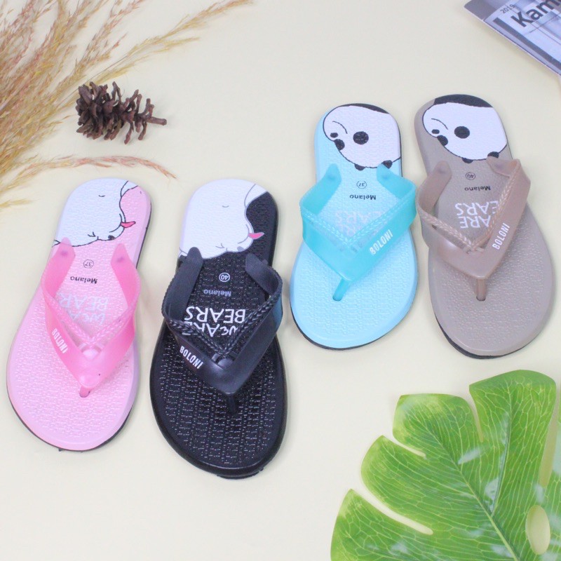 (MELANO) BASIC SANDAL JEPIT BEAR MINISO