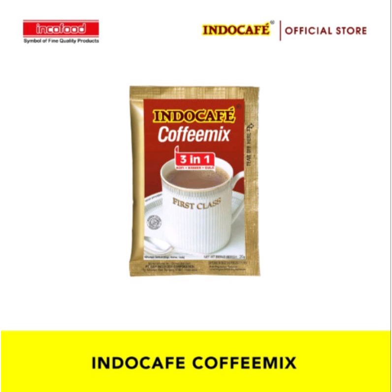 

INDOCAFE Coffeemix 3 in 1 Kopi + Krimer + Gula 20g