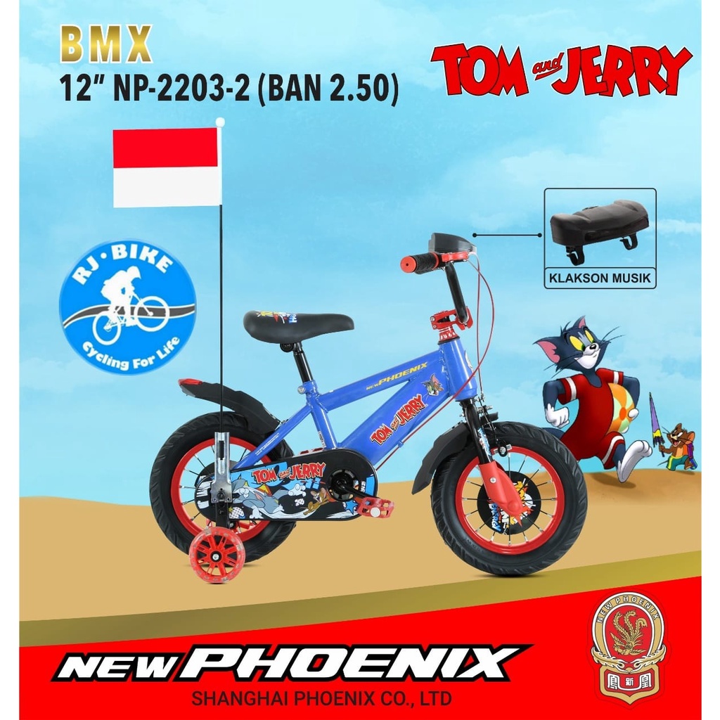 SEPEDA ANAK LAKI LAKI NEW PHOENIX BMX NP 2203-2 TOM &amp; JERRY