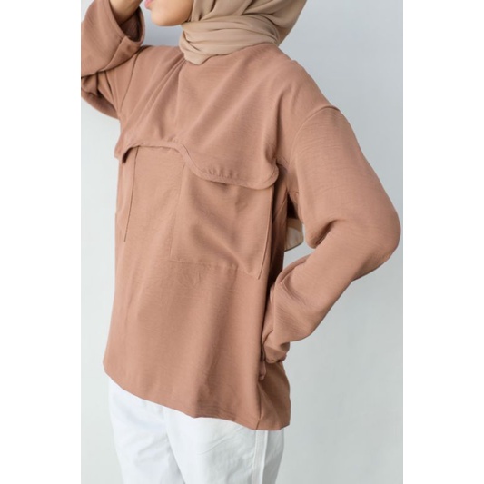 NEW ARRIVAL - Eveseitch - Mima Blouse - Blouse Wanita Cringkle