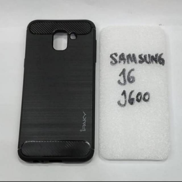 karet SAMSUNG J6 softcase ipaky SAMSUNG J600 silikon karet hitam