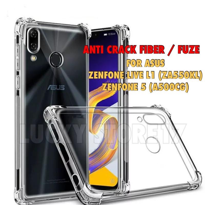 ASUS ZENFONE LIVE L1 L2 ZA550KL ASUS ZENFONE 5 Case Anticrack Fiber Fuze Hard Anti Crack Akrilik cas