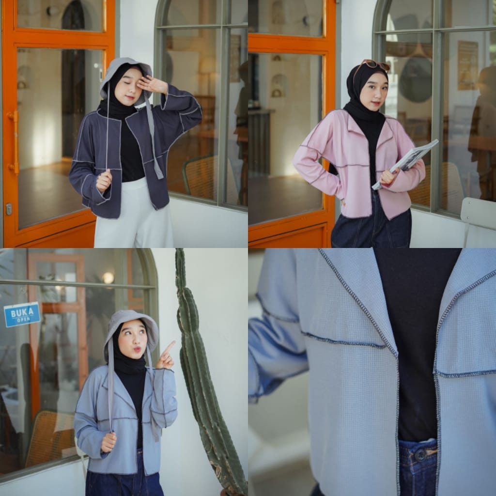 DISKON CAMELIA CARDI - cardi waffle / cardi masakini / cardigan wanita / outer cardigan / outer waffle